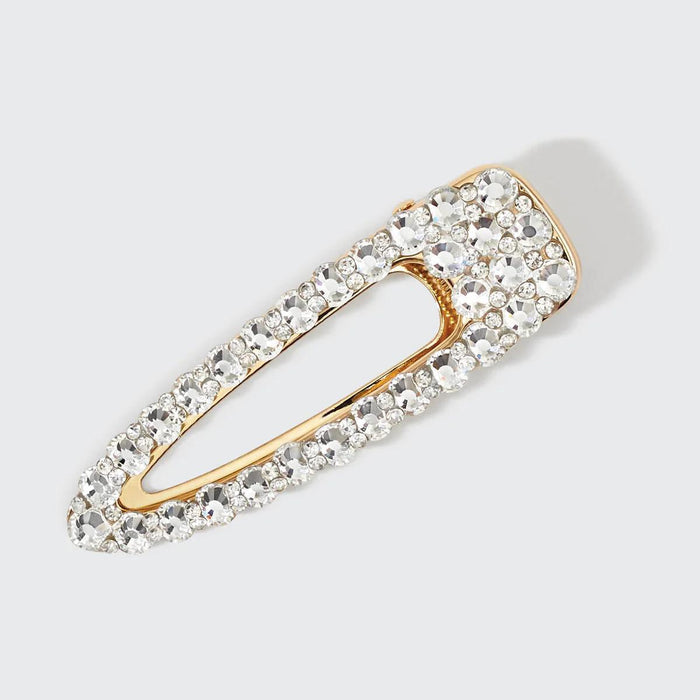Kitsch Metal Rhinestone Large Open Shape Hair Clip