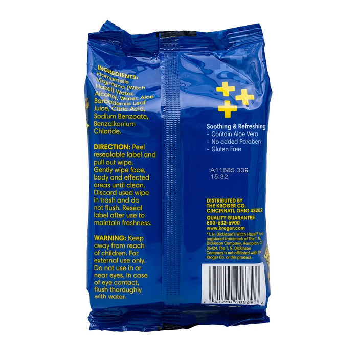 Kroger Witch Hazel Cleansing Wipes 25pcs