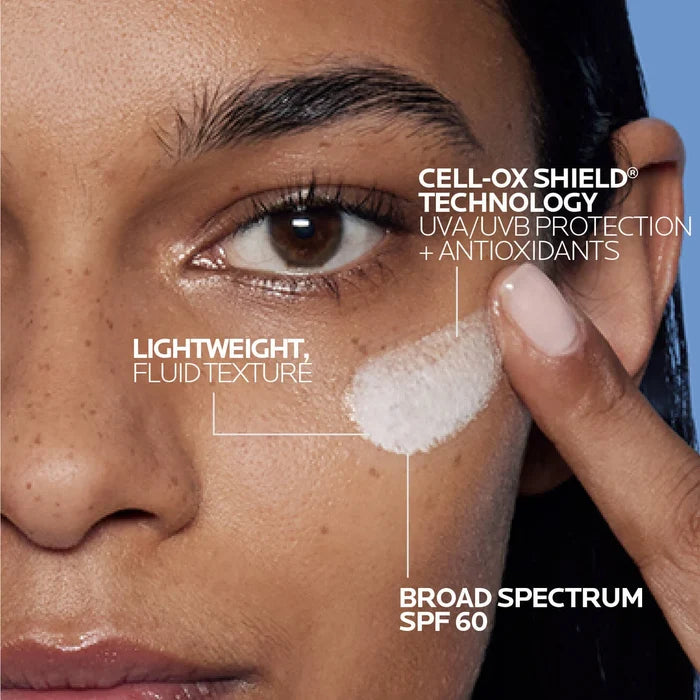 LA ROCHE POSAY 60 Face Broad Spectrum SPF 60 Anthelios Light Fluid Sunscreen Ultra Light واقي الشمس من لاروش بوزيه
