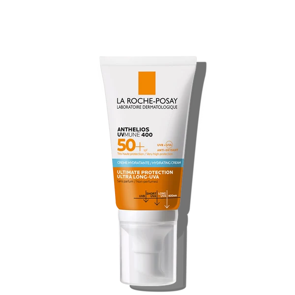La Roche Posay Anthelios UV mune 400 Hydrating Cream SPF50 Invisible Fluid- Yellow كريم واقي شمس مرطب من لاروش