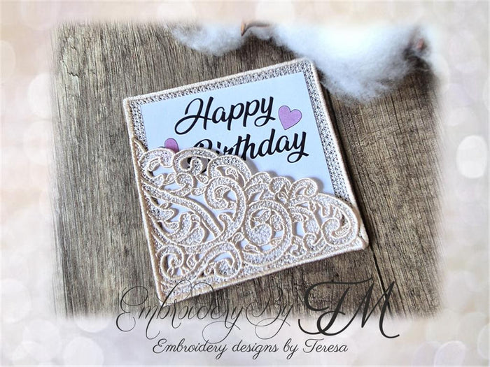 Lace envelope TM/4x4 hoop