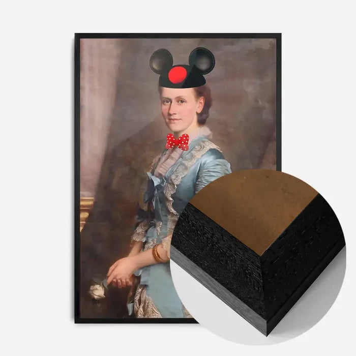21x30cm | 8¼ x 11¾in / Black Wood Frame