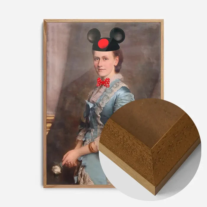 21x30cm | 8¼ x 11¾in / Oak Wood Frame
