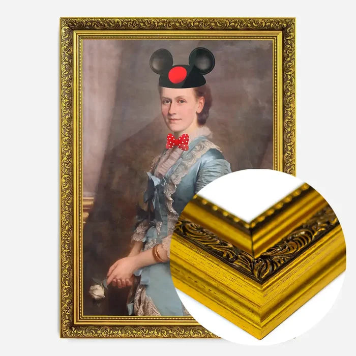 21x30cm | 8¼ x 11¾in / Gold Ornate Frame