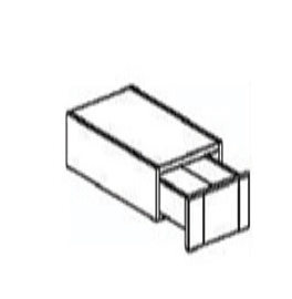 Lancaster Blue- 4" Knee Drawer