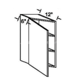 Lancaster White- Wall End Angle Cabinet