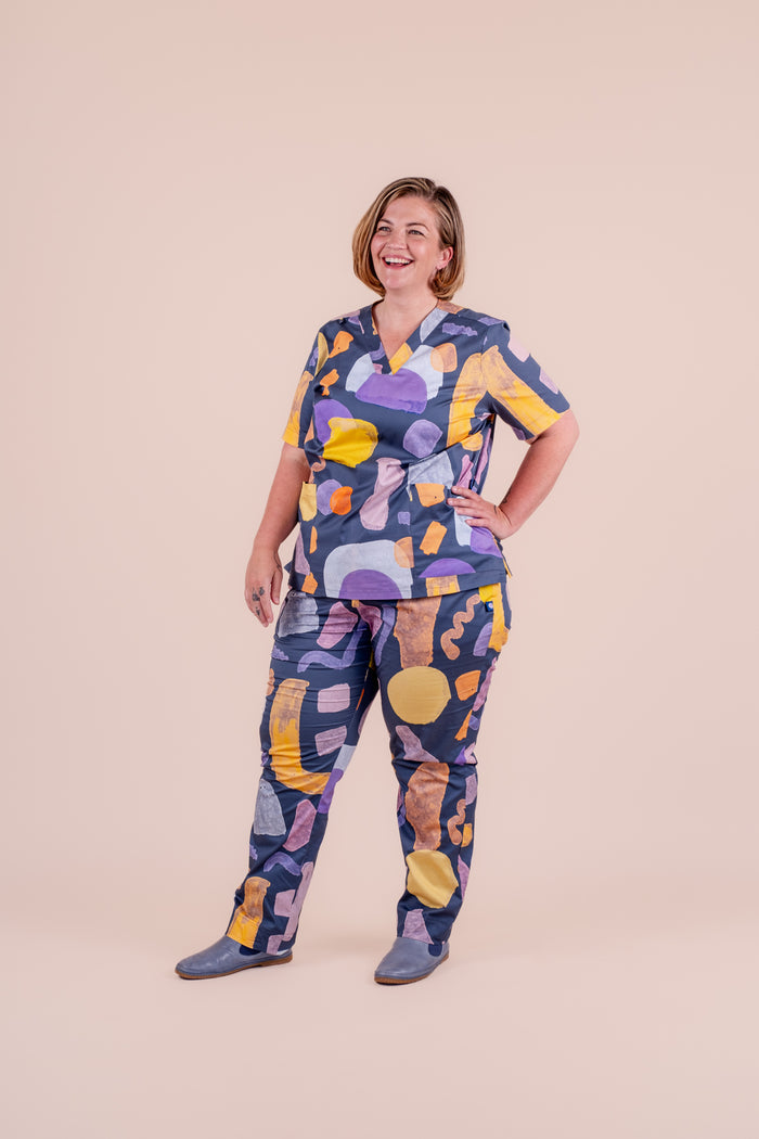 Landscape - Women's Printed Scrub Pants
