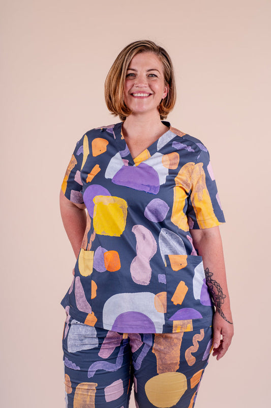 Landscape - Women's Printed Scrub Top
