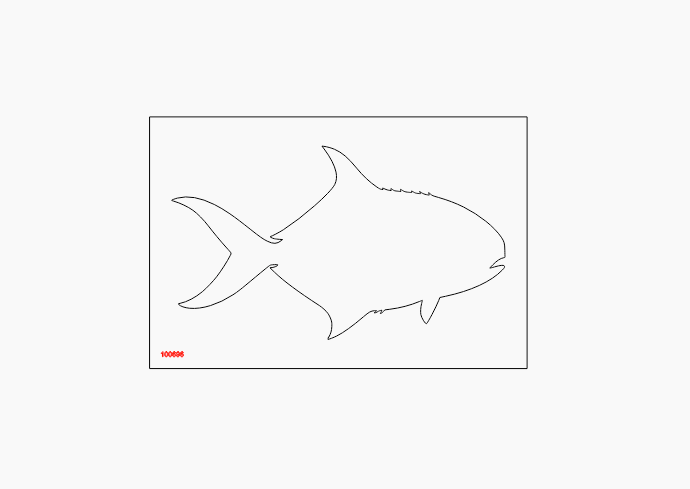 Large Fish Acrylic Router Template