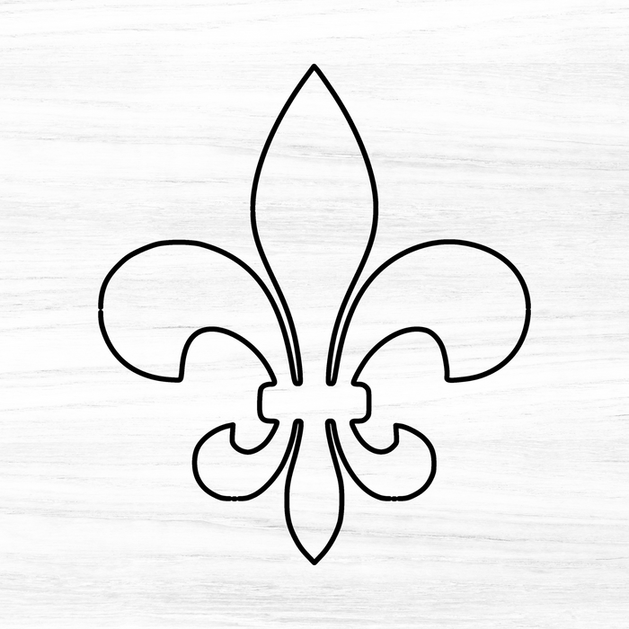 Large Fleur De Lis Acrylic Router Template