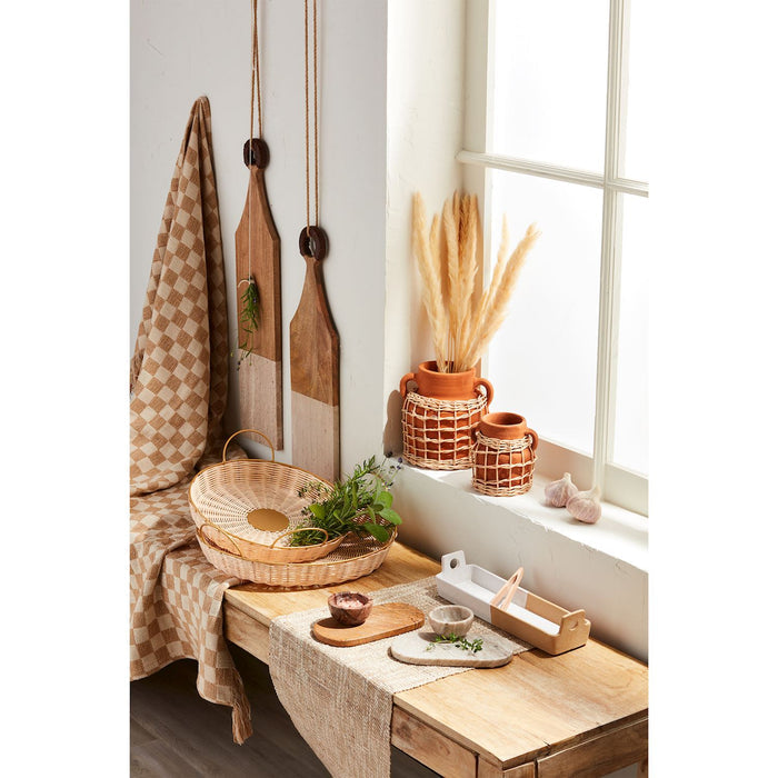 Large Leather Handle Board - Madison's Niche