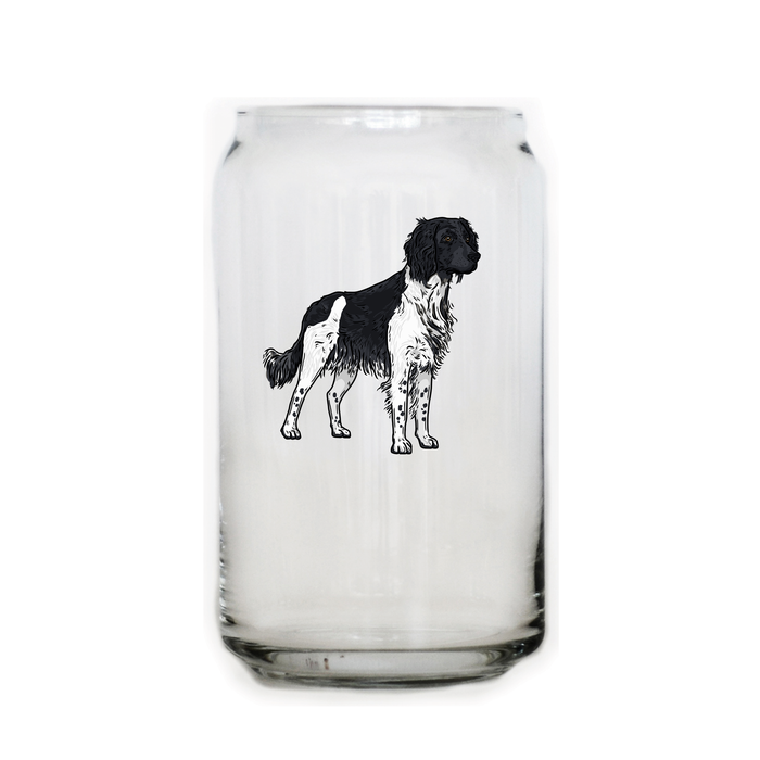 Large Münsterländer Beer Can Glass