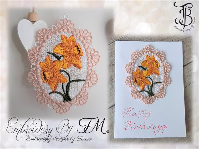 Large set FSL ovals with flowers/two variations/4x4 hoop