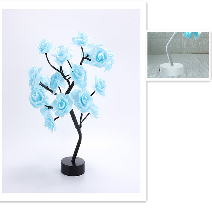 White tree / Blue Rose