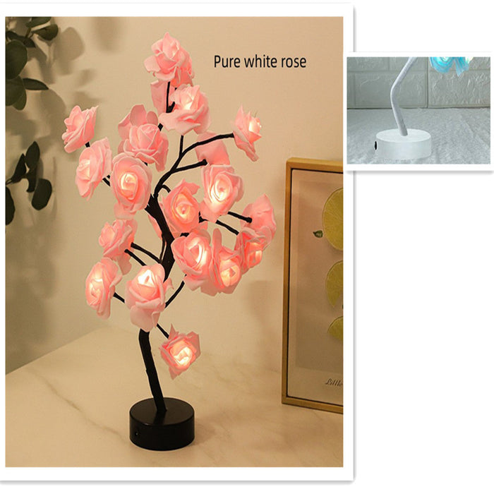 White tree / Pure white rose