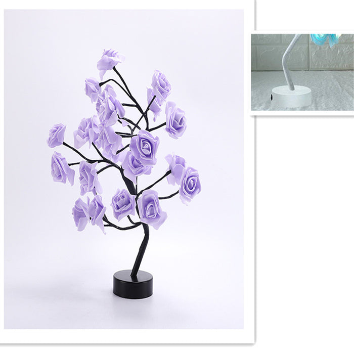 White tree / Purple Rose