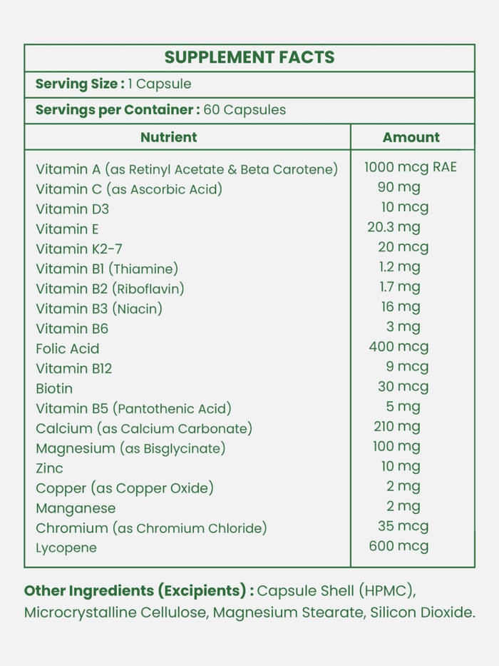 Leeforia Multivitamin For Him (30 Capsules)