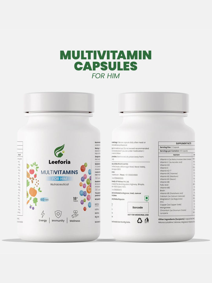 Leeforia Multivitamin For Him (60 Capsules)