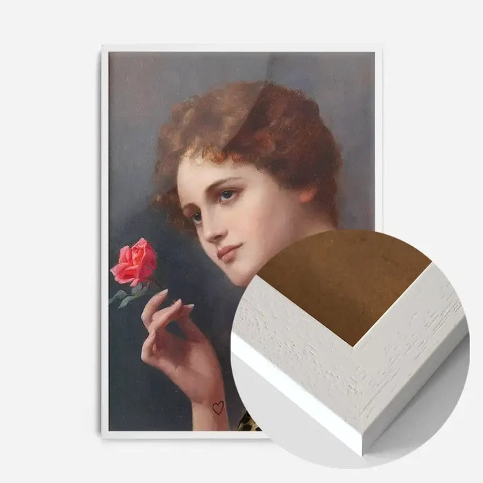 21x30cm | 8¼ x 11¾in / White Wood Frame