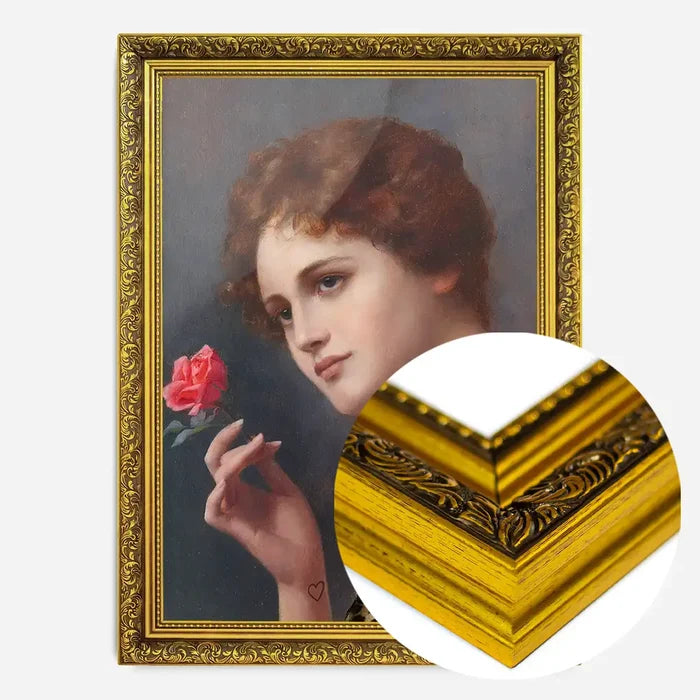 21x30cm | 8¼ x 11¾in / Gold Ornate Frame