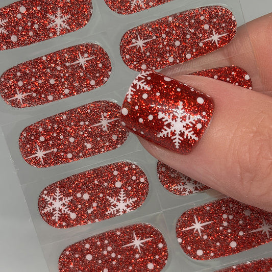 Let it Snow No Light Gel Nail Wraps (NLG)