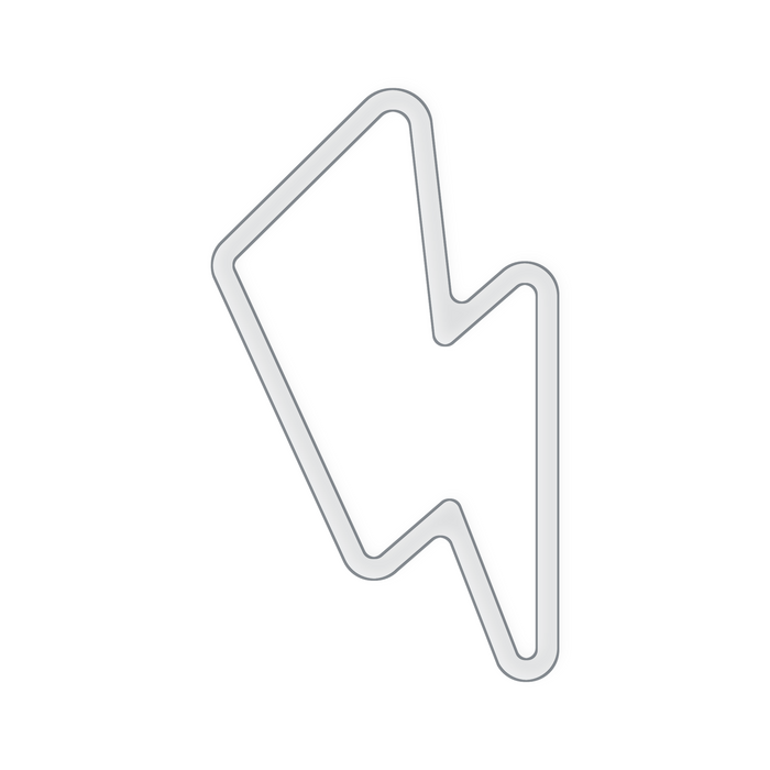 Lightning Bolt Serving Tray Acrylic Router Template