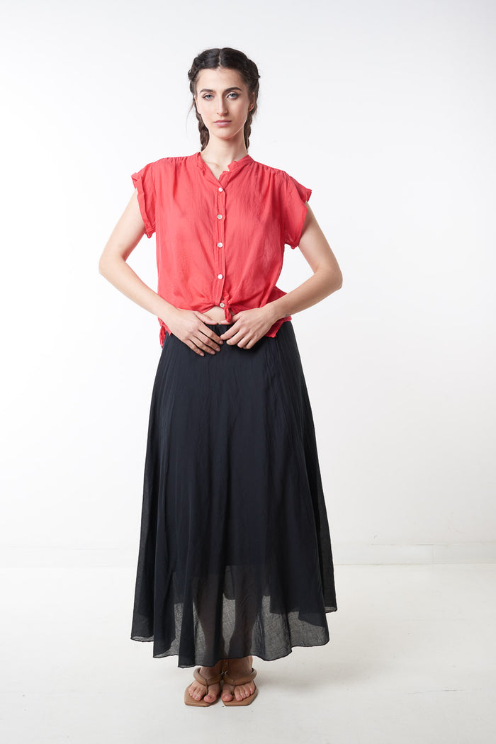 Lightweight flowy sheer midi skirt wholesale