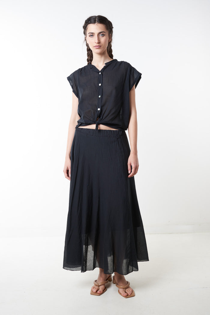 Lightweight flowy sheer midi skirt wholesale