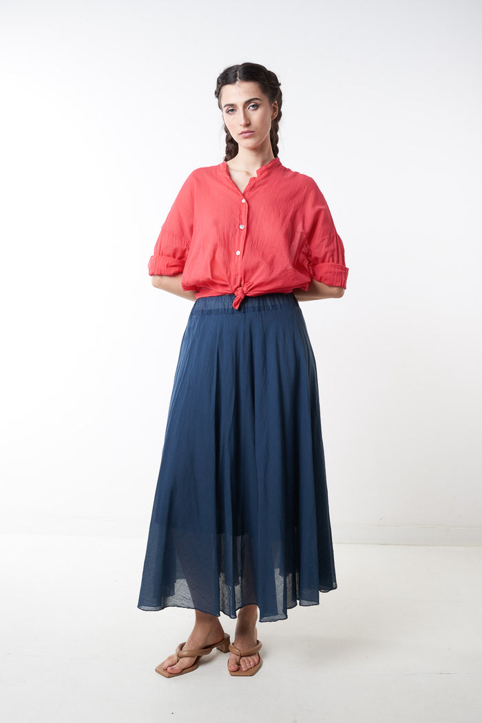 Lightweight flowy sheer midi skirt wholesale