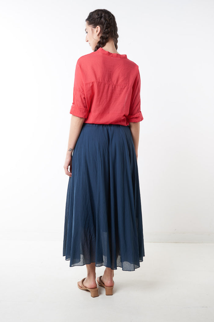 Lightweight flowy sheer midi skirt wholesale