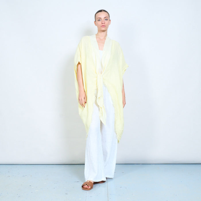 Lightweight front tie loose cardigan wholesale