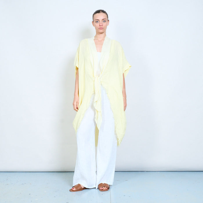 Lightweight front tie loose cardigan wholesale