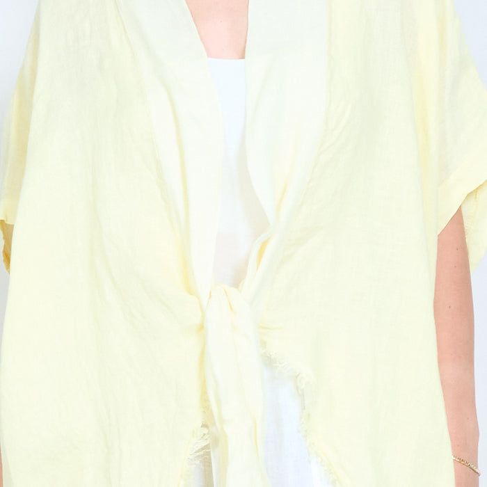 Lightweight front tie loose cardigan wholesale