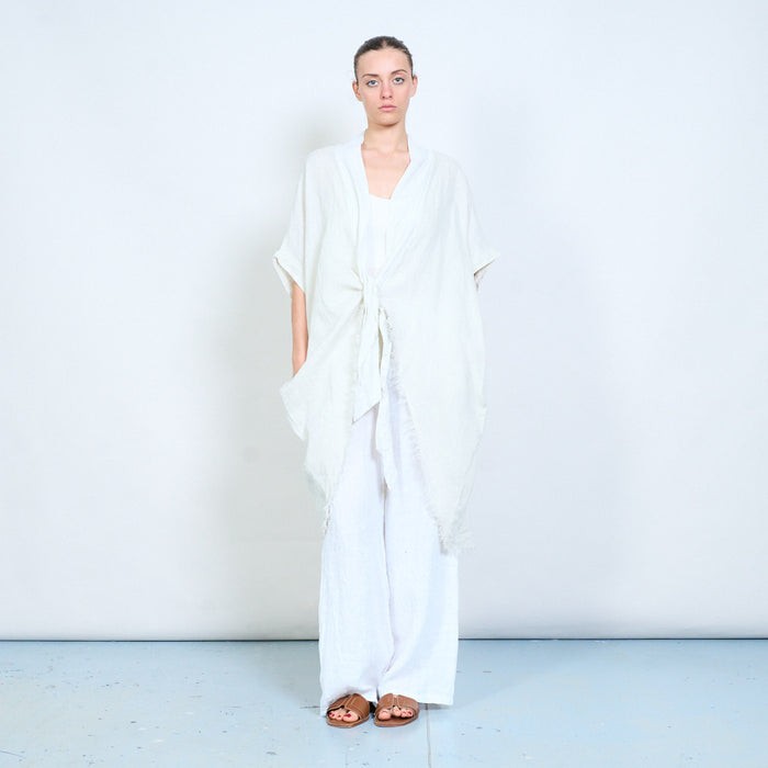 Lightweight front tie loose cardigan wholesale