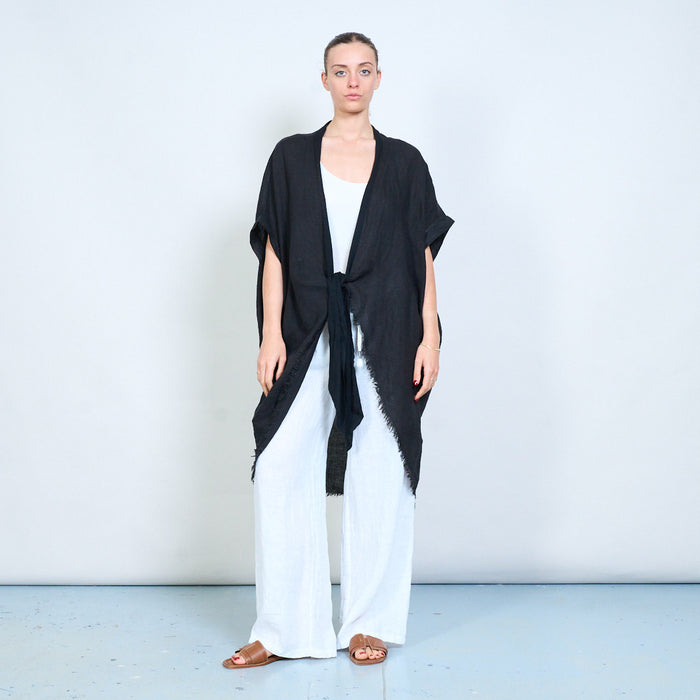 Lightweight front tie loose cardigan wholesale