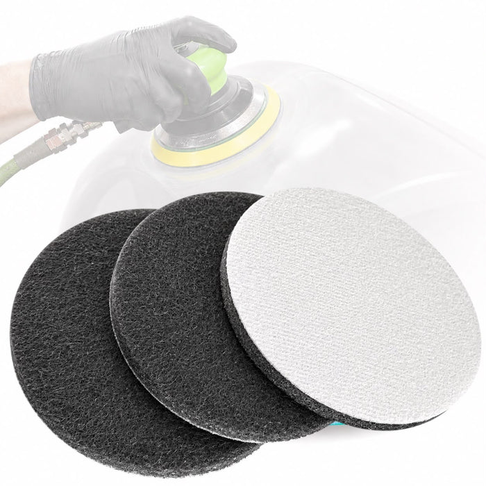 LiME LiNE 6" Hook & Loop Scuffing Discs for Orbital Dual Action Sanders (Grey)