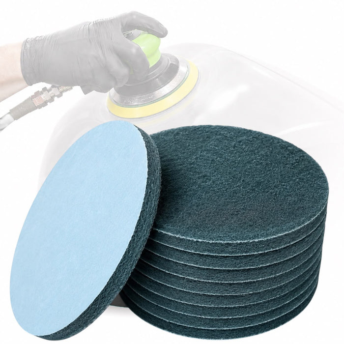 LiME LiNE 6" Hook & Loop Scuffing Discs for Orbital Dual Action Sanders (Grey)