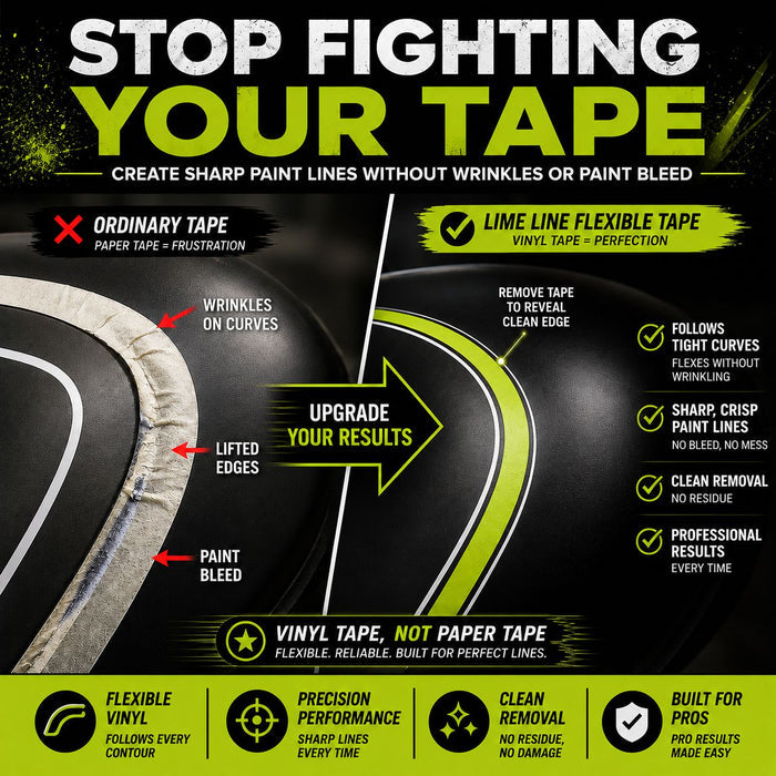 LiME LiNE Precision Tapes Bundle - 3x 1/8 inch + 2x 1/16 inch + 1x 1/4 inch + 6 Blades