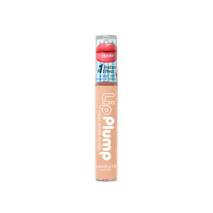 Absolute New York high shine lip plumper in nude shade with glossy finish