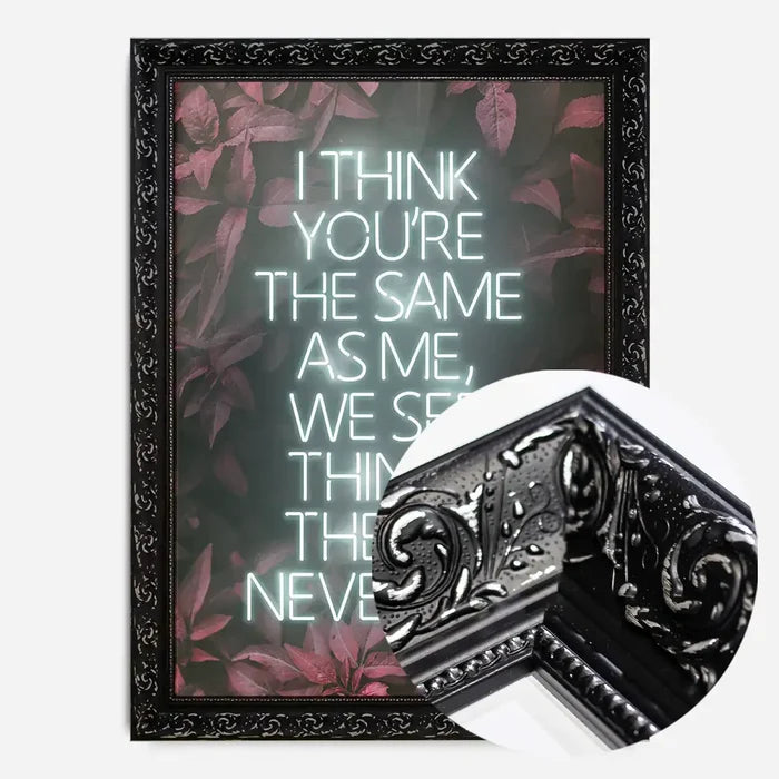 21x30cm | 8¼ x 11¾in / Black Ornate Frame