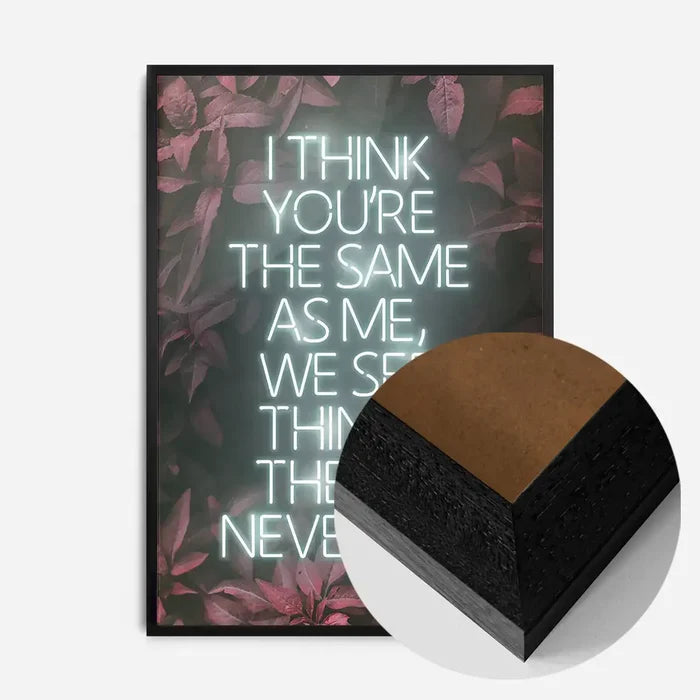 21x30cm | 8¼ x 11¾in / Black Wood Frame