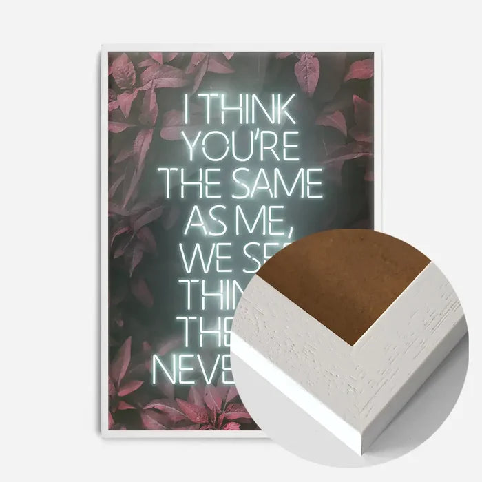 21x30cm | 8¼ x 11¾in / White Wood Frame