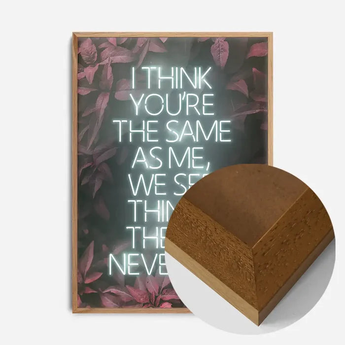 21x30cm | 8¼ x 11¾in / Oak Wood Frame