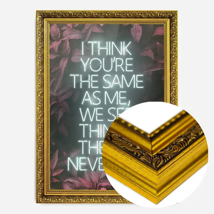 21x30cm | 8¼ x 11¾in / Gold Ornate Frame