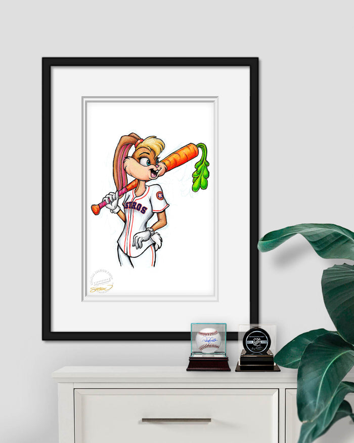 Lola Bunny x MLB Astros Limited Edition Art Print