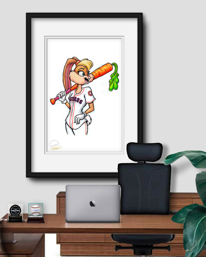 Lola Bunny x MLB Astros Limited Edition Art Print