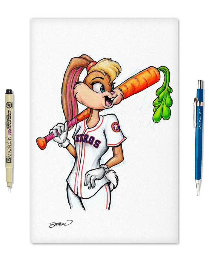 Lola Bunny x MLB Astros Limited Edition Art Print