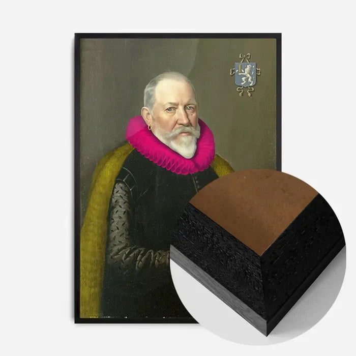 21x30cm | 8¼ x 11¾in / Black Wood Frame