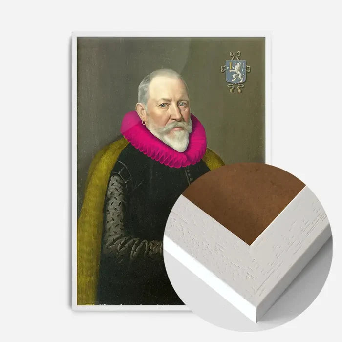 21x30cm | 8¼ x 11¾in / White Wood Frame