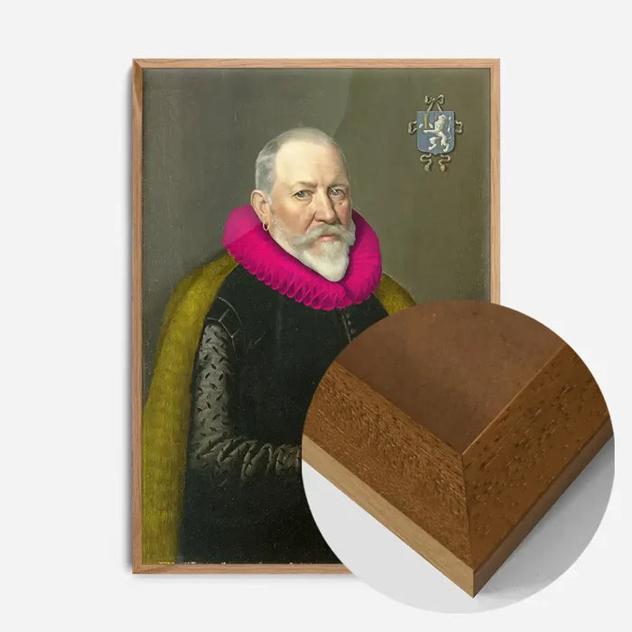 21x30cm | 8¼ x 11¾in / Oak Wood Frame
